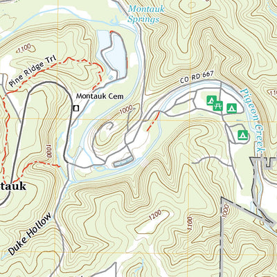 United States Geological Survey Montauk, MO (2021, 24000-Scale) digital map