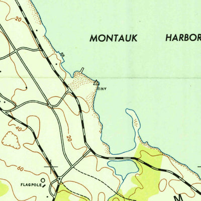 United States Geological Survey Montauk Point, NY (1942, 24000-Scale) digital map