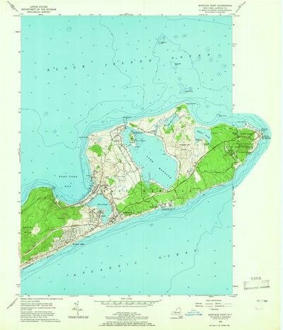 United States Geological Survey Montauk Point, NY (1956, 24000-Scale) digital map