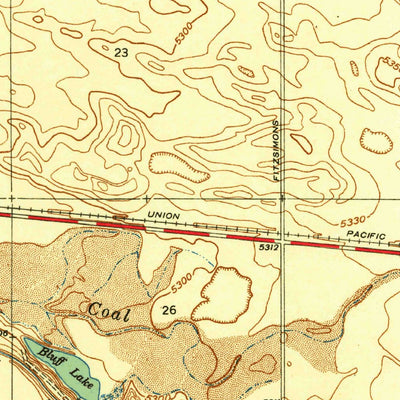 United States Geological Survey Montbello, CO (1941, 31680-Scale) digital map