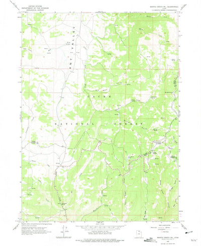 United States Geological Survey Monte Cristo Peak, UT (1964, 24000-Scale) digital map