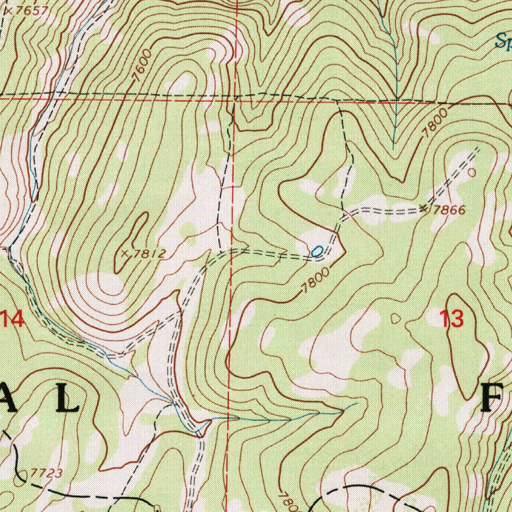 Monte Cristo Peak, UT (1998, 24000-Scale) Map by United States ...