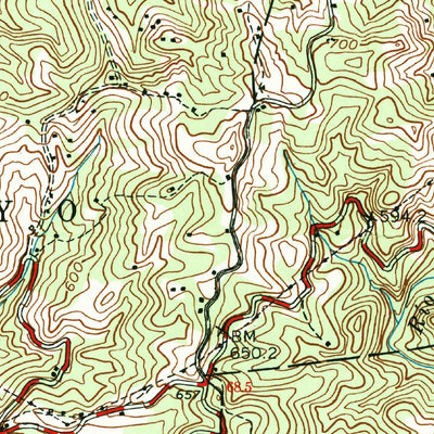 United States Geological Survey Monte Guilarte, PR (1960, 20000-Scale) digital map