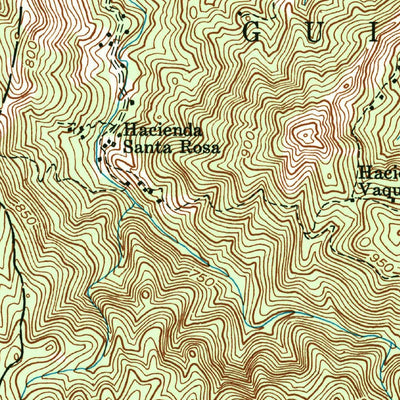 United States Geological Survey Monte Guilarte, PR (1960, 20000-Scale) digital map