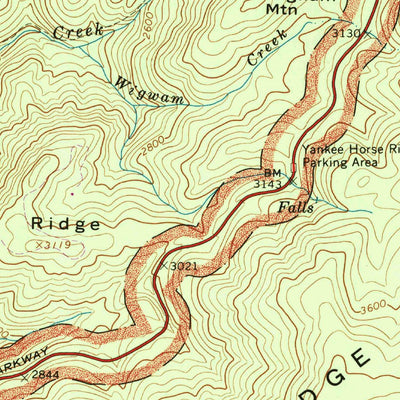 United States Geological Survey Montebello, VA (1965, 24000-Scale) digital map