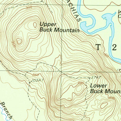 United States Geological Survey Montegail Pond, ME (1990, 24000-Scale) digital map