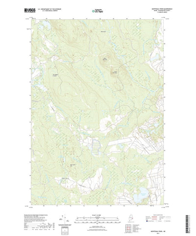 United States Geological Survey Montegail Pond, ME (2021, 24000-Scale) digital map