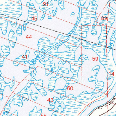 United States Geological Survey Montegut, LA (1994, 24000-Scale) digital map