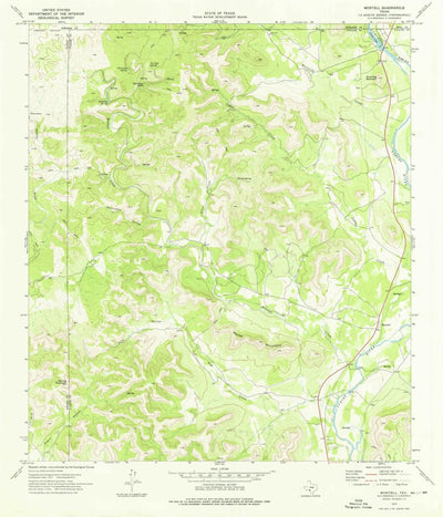 United States Geological Survey Montell, TX (1973, 24000-Scale) digital map