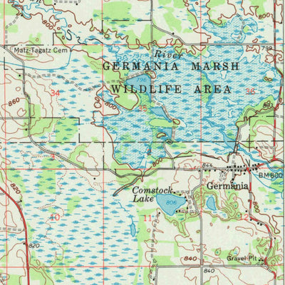 United States Geological Survey Montello, WI (1961, 62500-Scale) digital map