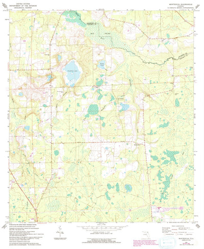 United States Geological Survey Monteocha, FL (1966, 24000-Scale) digital map