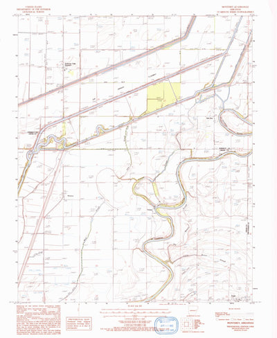 United States Geological Survey Monterey, AR (1984, 24000-Scale) digital map