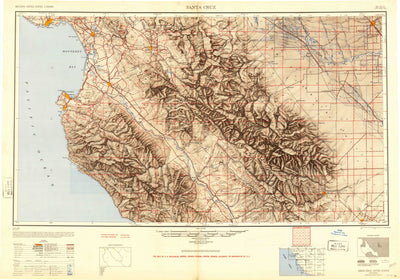 United States Geological Survey Monterey, CA (1948, 250000-Scale) digital map