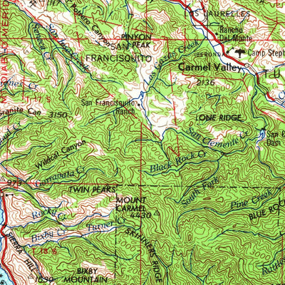 United States Geological Survey Monterey, CA (1958, 250000-Scale) digital map