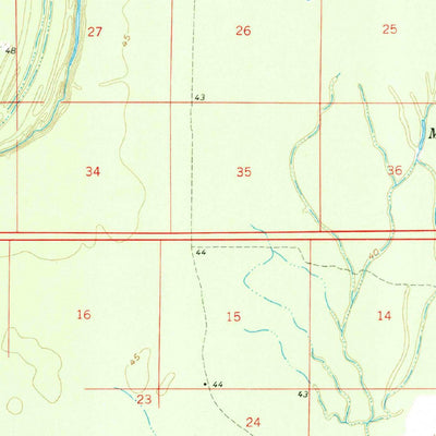 United States Geological Survey Monterey, LA-MS (1961, 62500-Scale) digital map