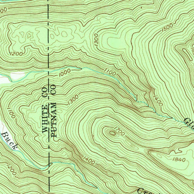 United States Geological Survey Monterey Lake, TN (1956, 24000-Scale) digital map