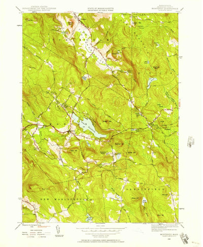 United States Geological Survey Monterey, MA (1946, 24000-Scale) digital map