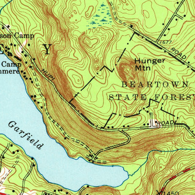 United States Geological Survey Monterey, MA (1958, 24000-Scale) digital map