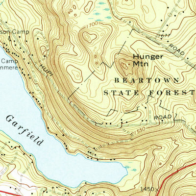 United States Geological Survey Monterey, MA (1973, 24000-Scale) digital map
