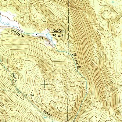 United States Geological Survey Monterey, MA (1973, 24000-Scale) digital map