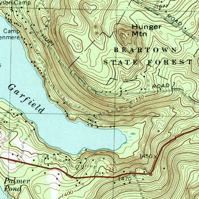 United States Geological Survey Monterey, MA (1973, 25000-Scale) digital map