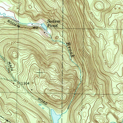 United States Geological Survey Monterey, MA (1973, 25000-Scale) digital map