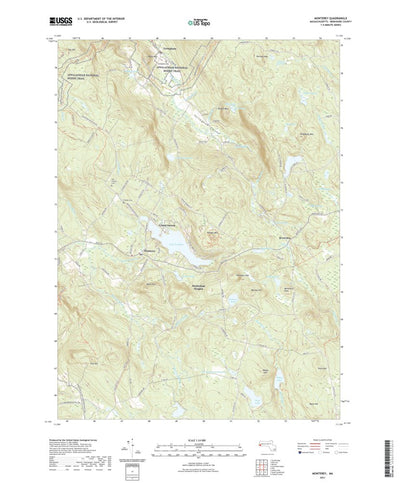 United States Geological Survey Monterey, MA (2021, 24000-Scale) digital map