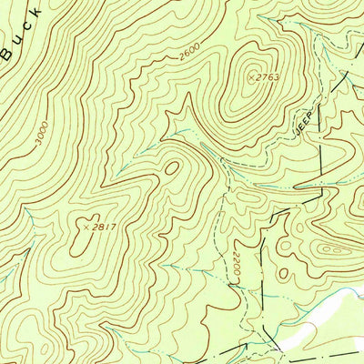 United States Geological Survey Monterey SE, VA (1969, 24000-Scale) digital map