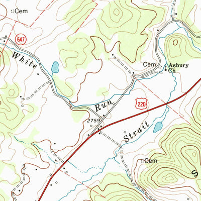 United States Geological Survey Monterey, VA-WV (1969, 24000-Scale) digital map