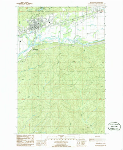 United States Geological Survey Montesano, WA (1965, 24000-Scale) digital map
