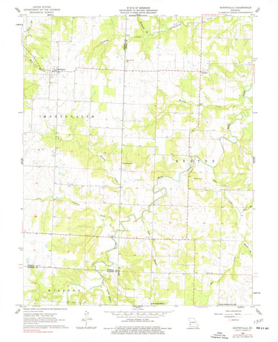 United States Geological Survey Montevallo, MO (1962, 24000-Scale) digital map