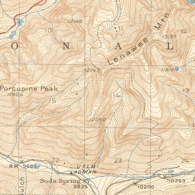United States Geological Survey Montezuma, CO (1926, 62500-Scale) digital map