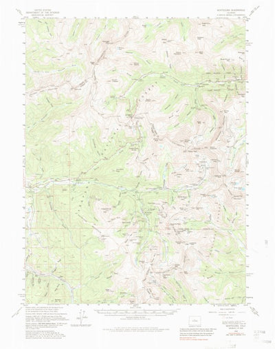 United States Geological Survey Montezuma, CO (1958, 62500-Scale) digital map