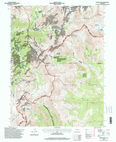 United States Geological Survey Montezuma, CO (1994, 24000-Scale) digital map