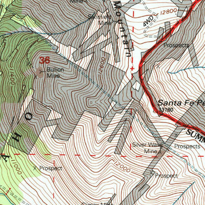 United States Geological Survey Montezuma, CO (1994, 24000-Scale) digital map