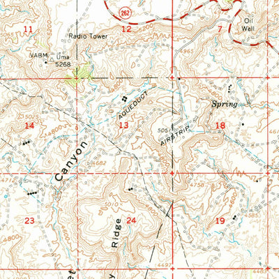 United States Geological Survey Montezuma Creek, UT (1962, 62500-Scale) digital map
