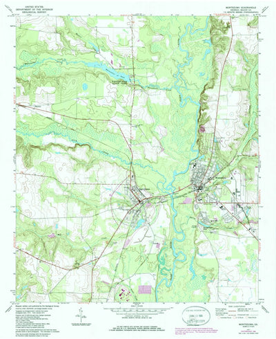 United States Geological Survey Montezuma, GA (1971, 24000-Scale) digital map