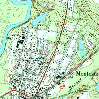United States Geological Survey Montezuma, GA (1971, 24000-Scale) digital map