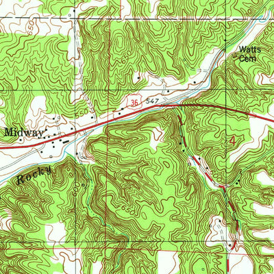 United States Geological Survey Montezuma, IN (1978, 24000-Scale) digital map