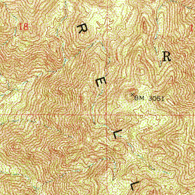 United States Geological Survey Montezuma Peak, AZ (1952, 24000-Scale) digital map