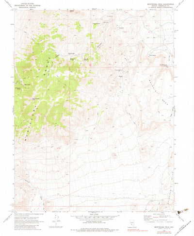 United States Geological Survey Montezuma Peak, NV (1970, 24000-Scale) digital map