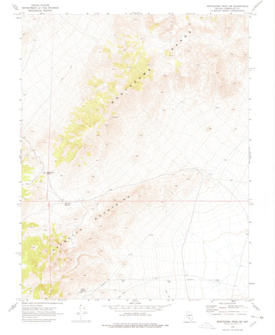 United States Geological Survey Montezuma Peak SW, NV (1970, 24000-Scale) digital map