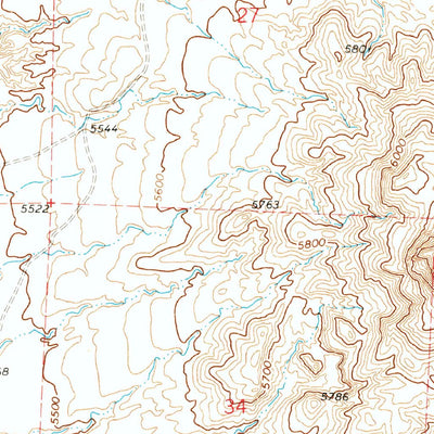 United States Geological Survey Montezumas Chair, AZ (1972, 24000-Scale) digital map