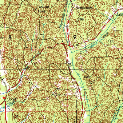 United States Geological Survey Montgomery, AL (1953, 250000-Scale) digital map