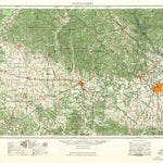 United States Geological Survey Montgomery, AL (1957, 250000-Scale) digital map