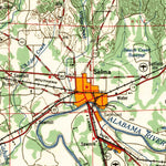 United States Geological Survey Montgomery, AL (1957, 250000-Scale) digital map