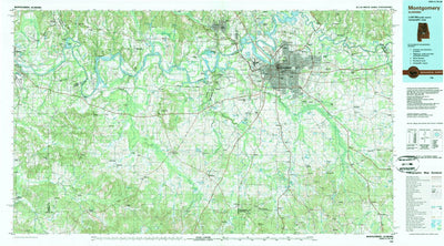 United States Geological Survey Montgomery, AL (1986, 100000-Scale) digital map