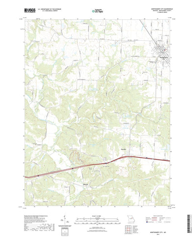 United States Geological Survey Montgomery City, MO (2021, 24000-Scale) digital map