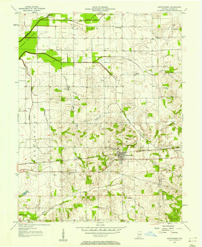 United States Geological Survey Montgomery, IN (1957, 24000-Scale) digital map