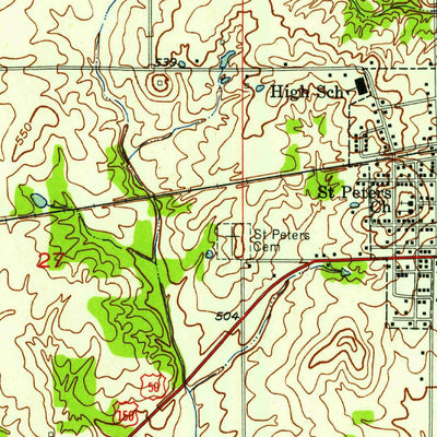 United States Geological Survey Montgomery, IN (1957, 24000-Scale) digital map